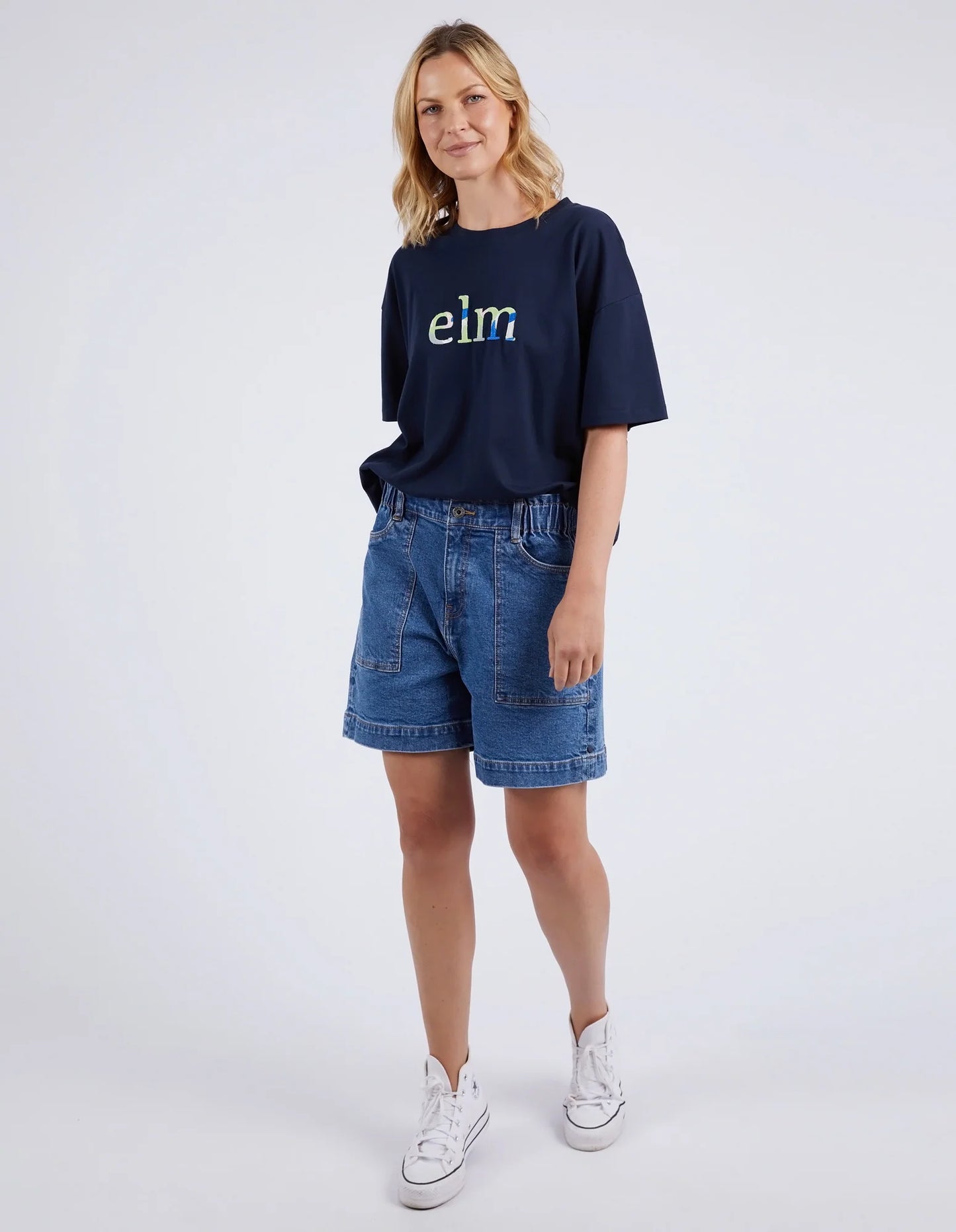ELM COTERIE TEE NAVY