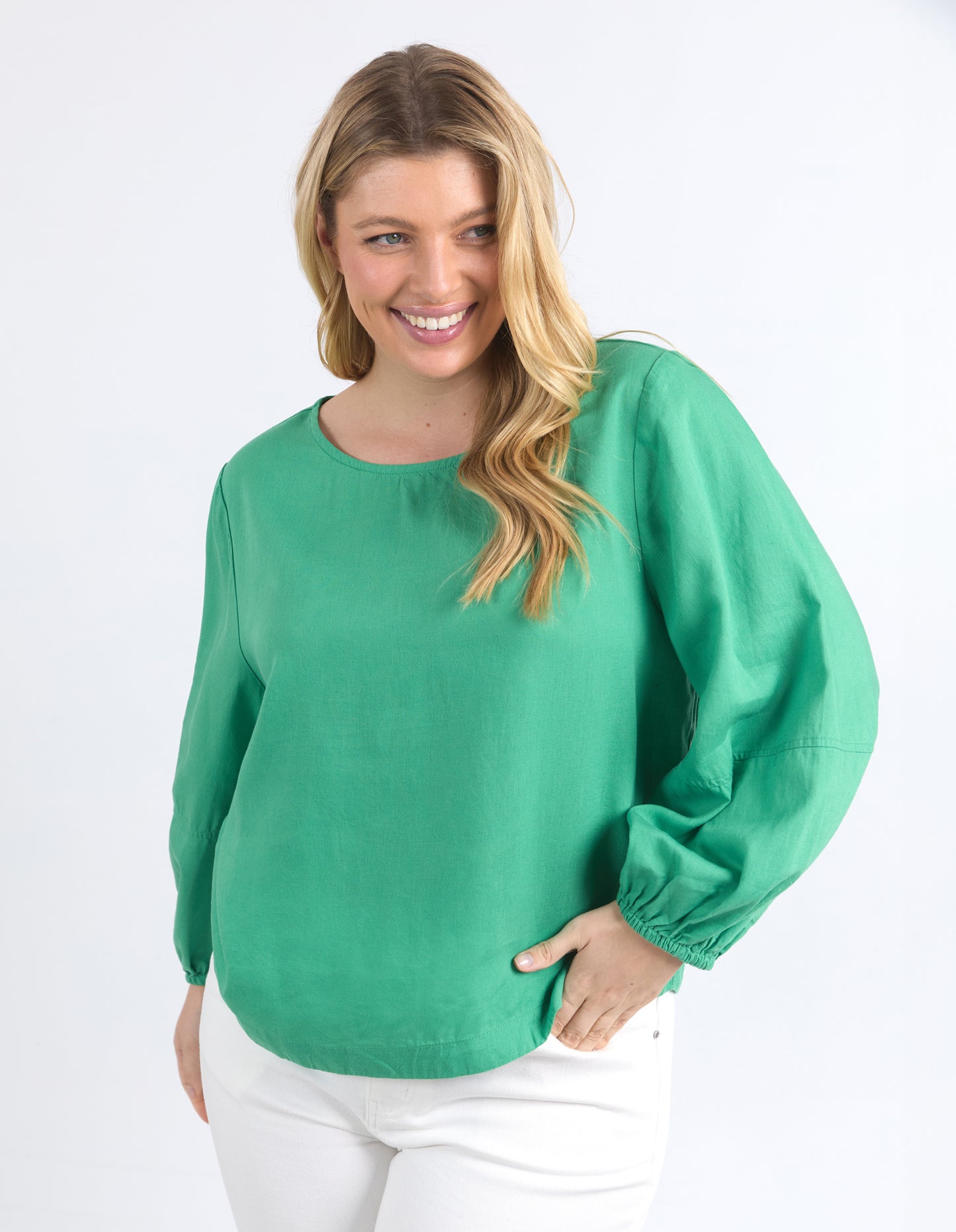 ELM ROSA TOP GREENBRIAR