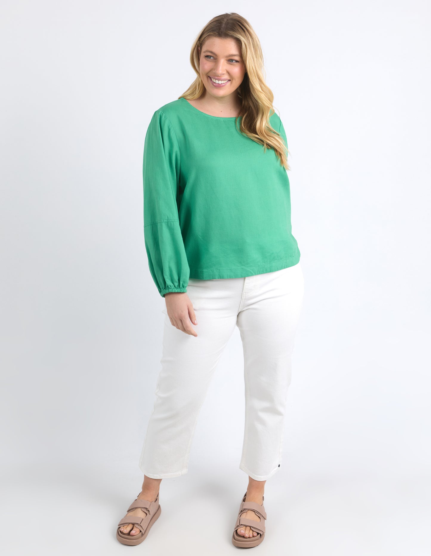 ELM ROSA TOP GREENBRIAR