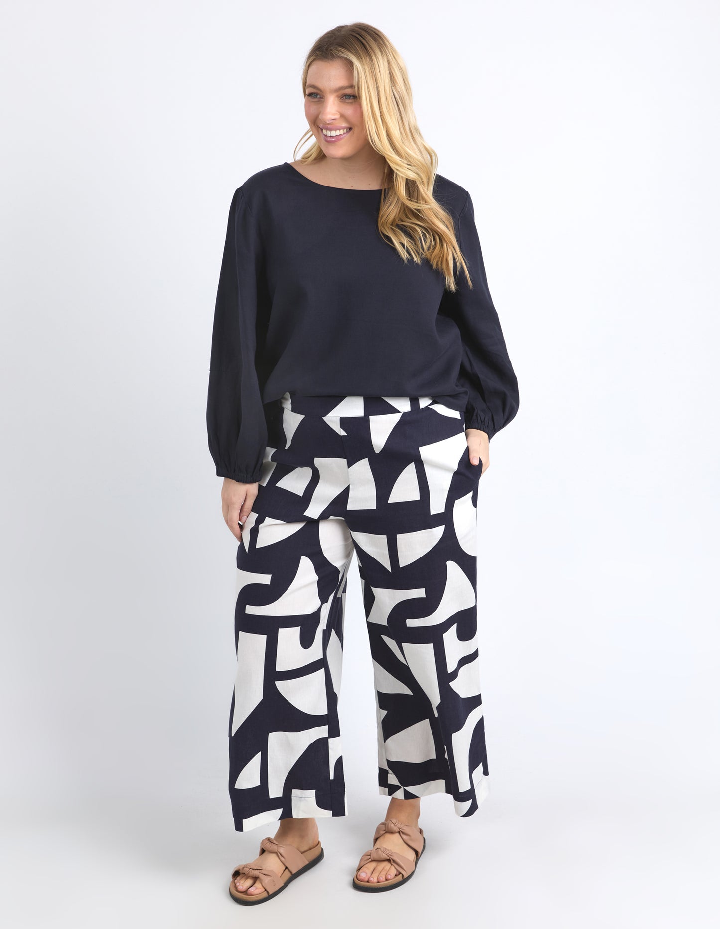 ELM ROSA TOP MIDNIGHT