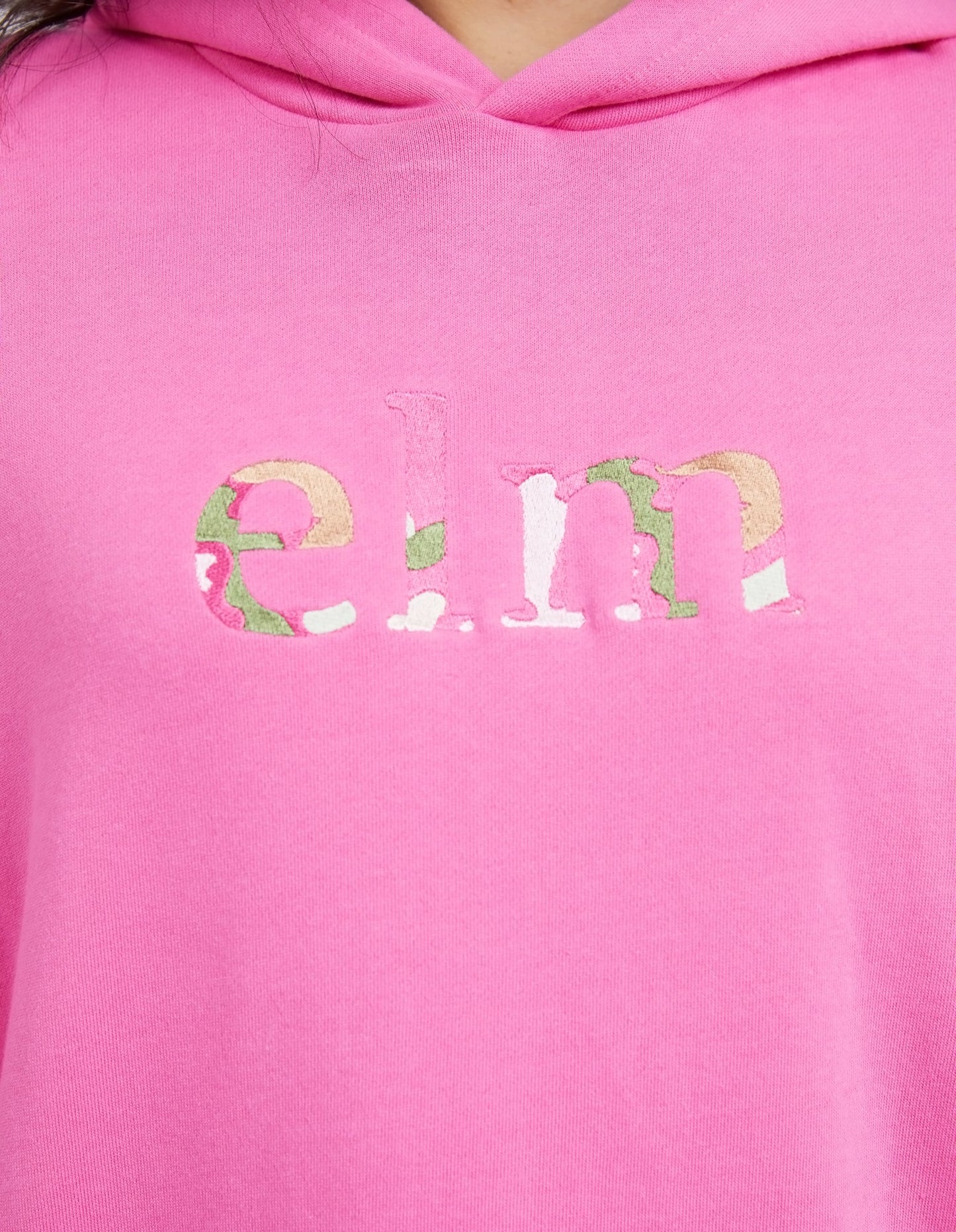 ELM STAPLE HOODY SHOCKING PINK