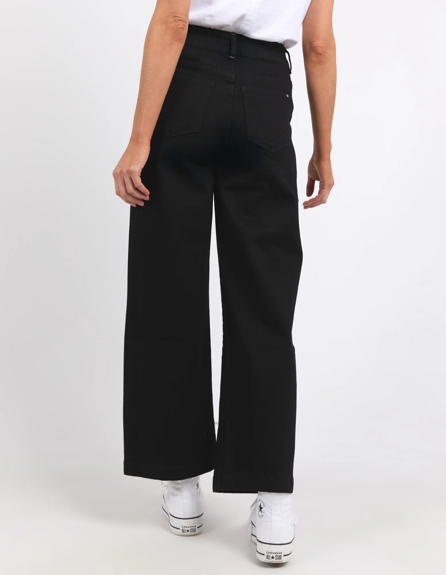 ELM IZZY WIDE LEG JEAN BLACK