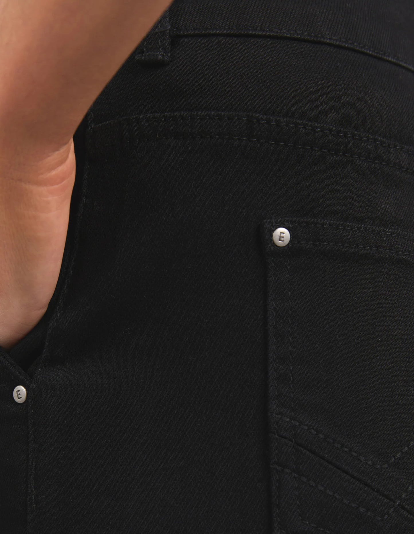ELM IZZY WIDE LEG JEAN BLACK