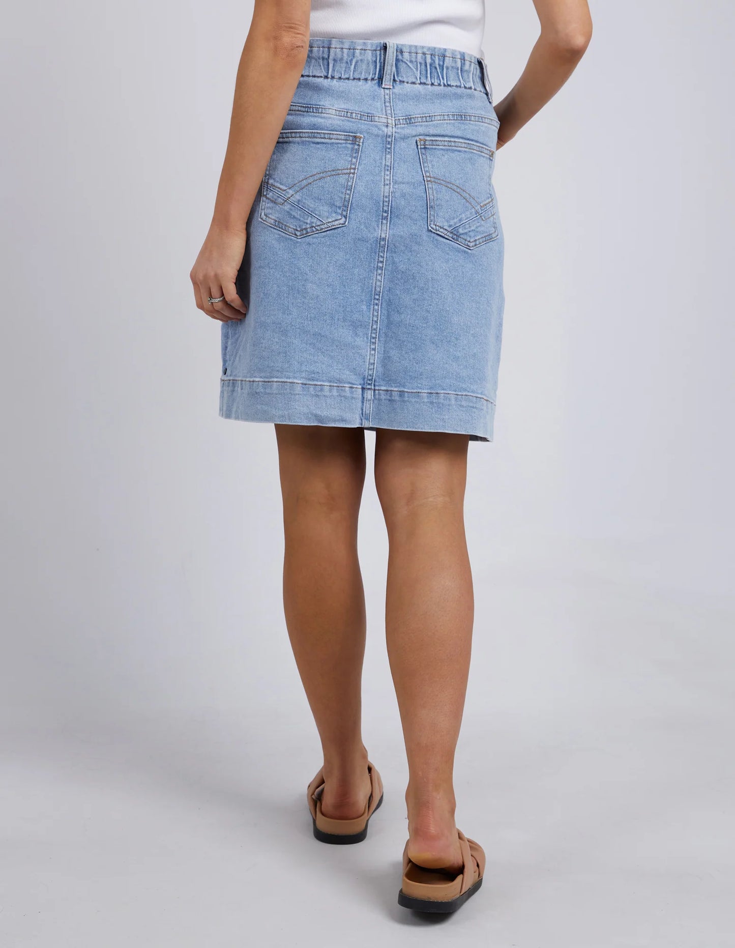 ELM ATLAS DENIM SKIRT DARK BLUE WASH