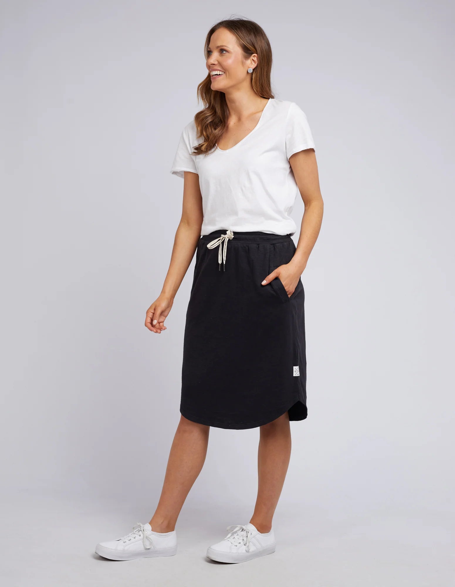 ELM FUNDAMENTAL ISLA SKIRT WASHED BLACK