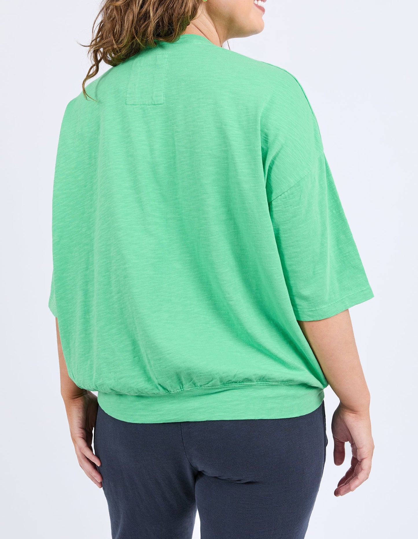 ELM MAZIE SWEAT SPRING GREEN