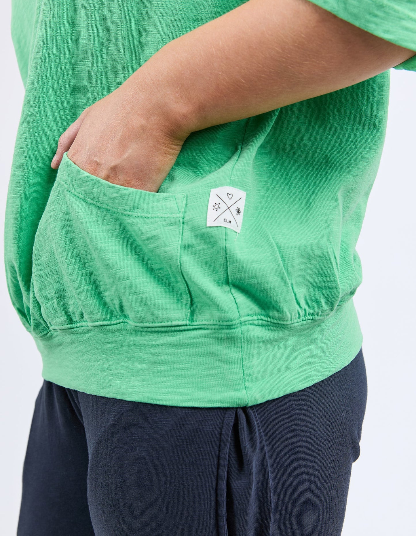 ELM MAZIE SWEAT SPRING GREEN