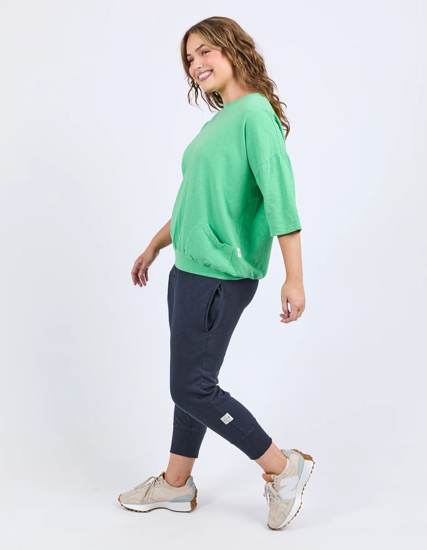 ELM MAZIE SWEAT SPRING GREEN