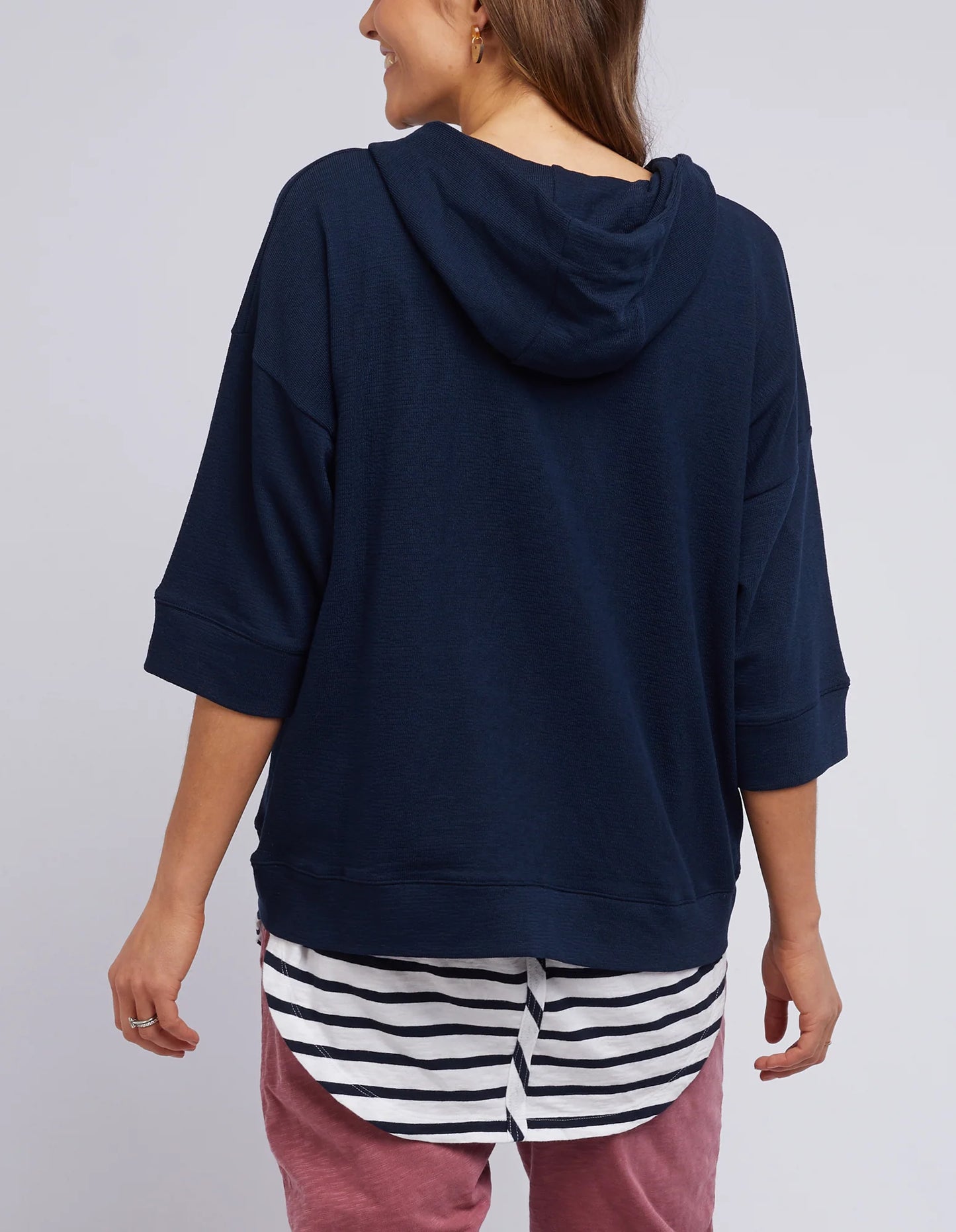 ELM BEACHY ZIP HOODIE NAVY