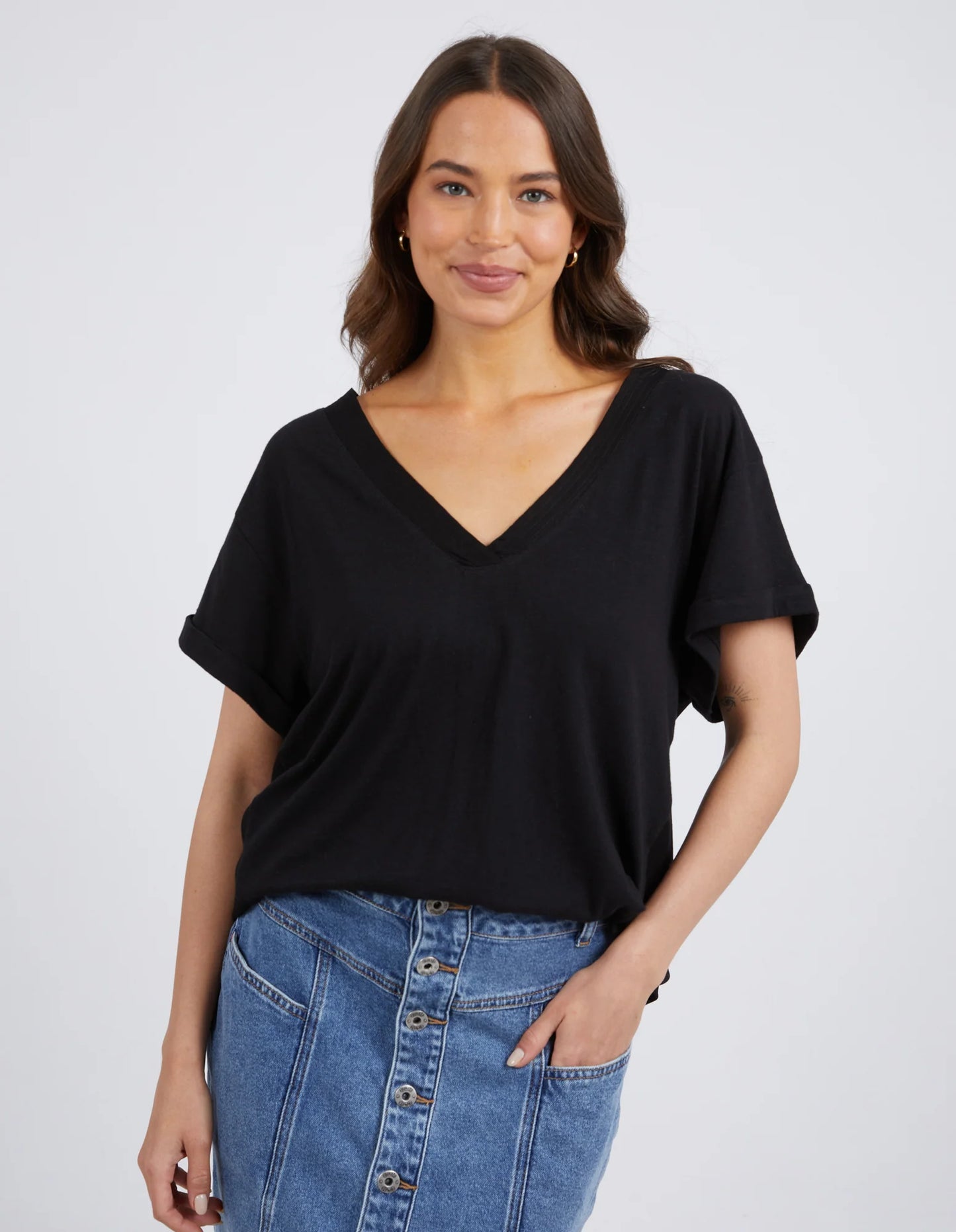 ELM ANWEN TOP BLACK