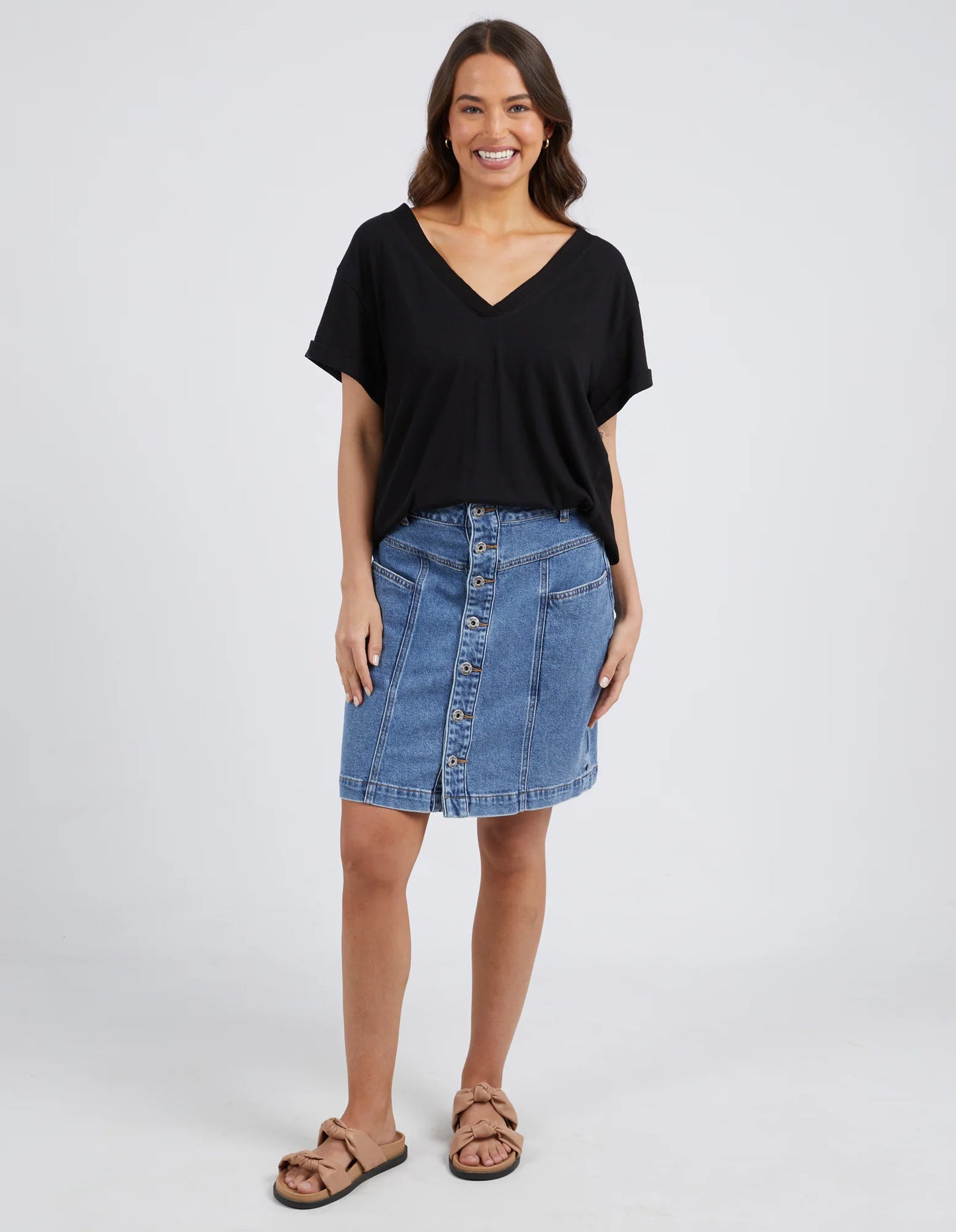 ELM ANWEN TOP BLACK