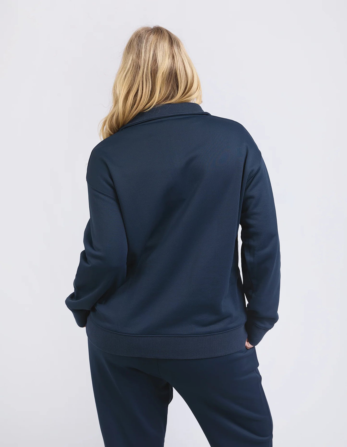 ELM TATUM HALF ZIP FLEECE NAVY