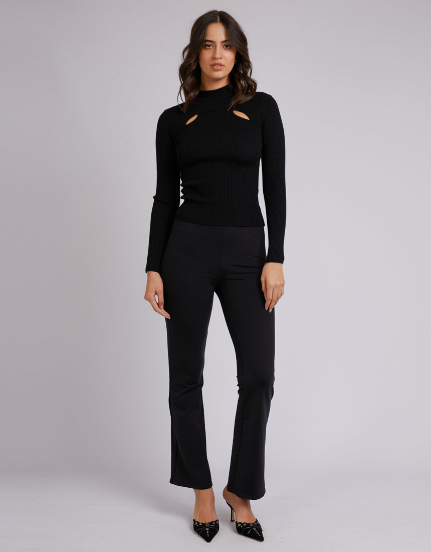 JORGE BLAKELY CUT OUT TOP BLACK