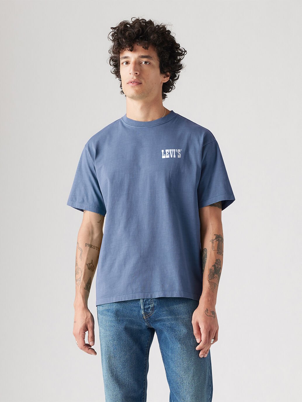 LEVIS VINTAGE FIT TEE ARCHIVAL MOUNTAINEER VINTAGE INDIGO