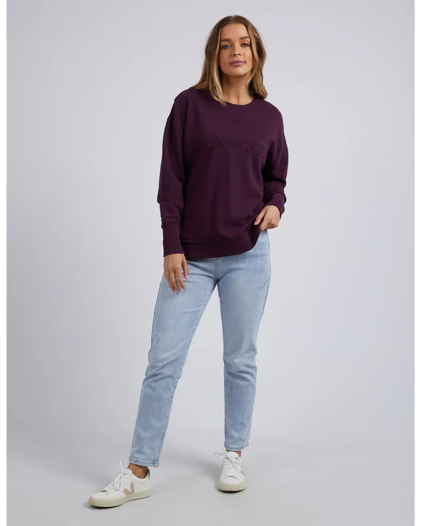 FOXWOOD SIMPLIFIED CREW PLUM