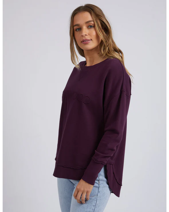 FOXWOOD SIMPLIFIED CREW PLUM