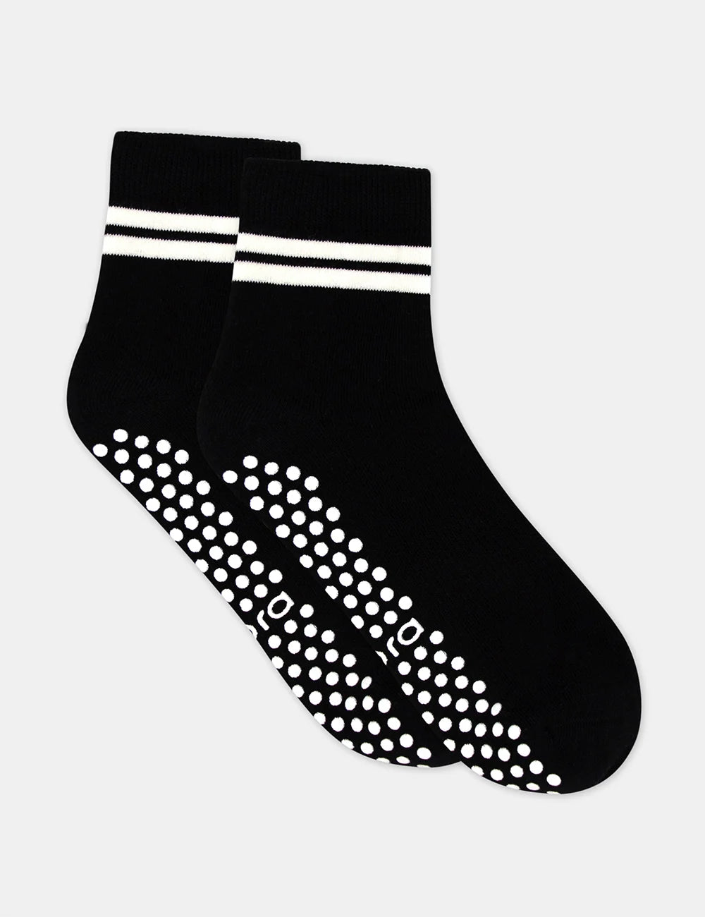 Ambra Grip Crew Sock | Black