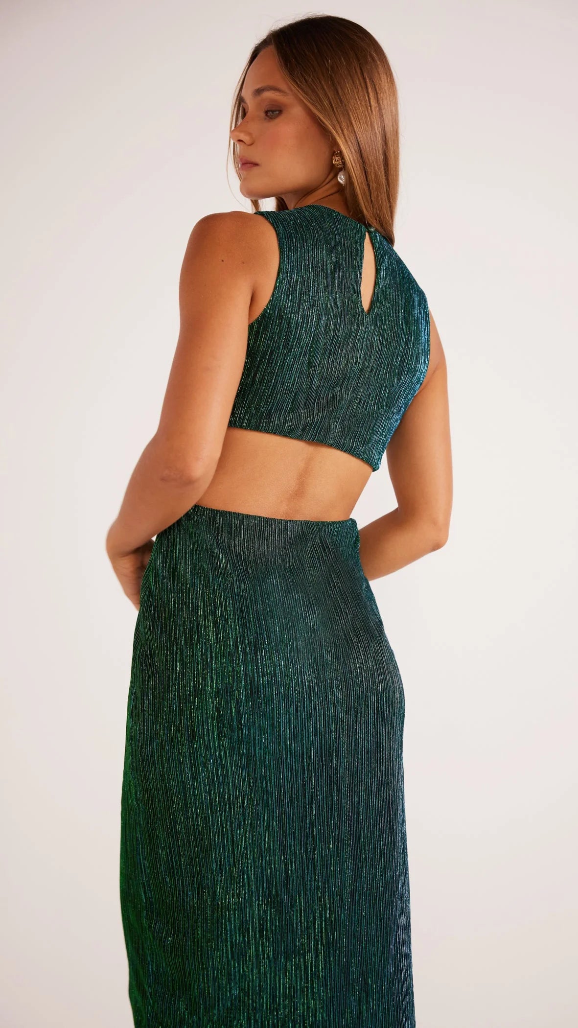 MINKPINK ASTRID CUTOUT MIDI DRESS EMERALD