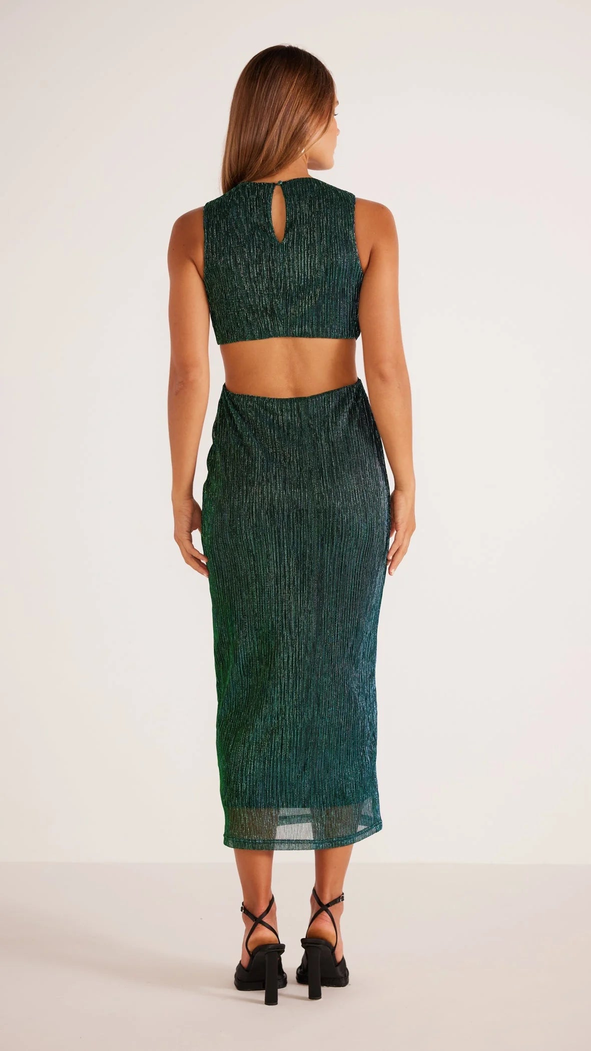 MINKPINK ASTRID CUTOUT MIDI DRESS EMERALD