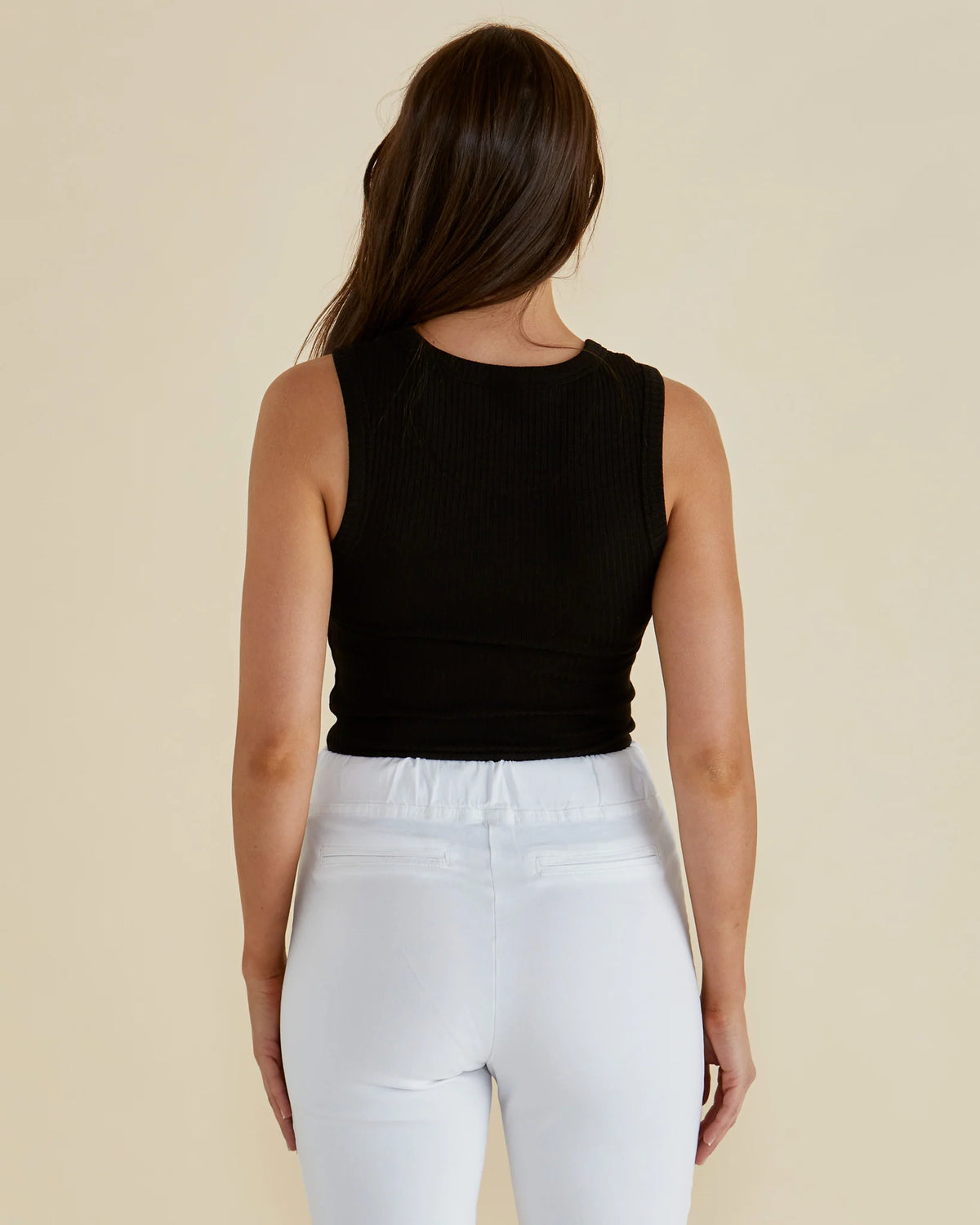 Betty Basics Francis Rib Tank | Black