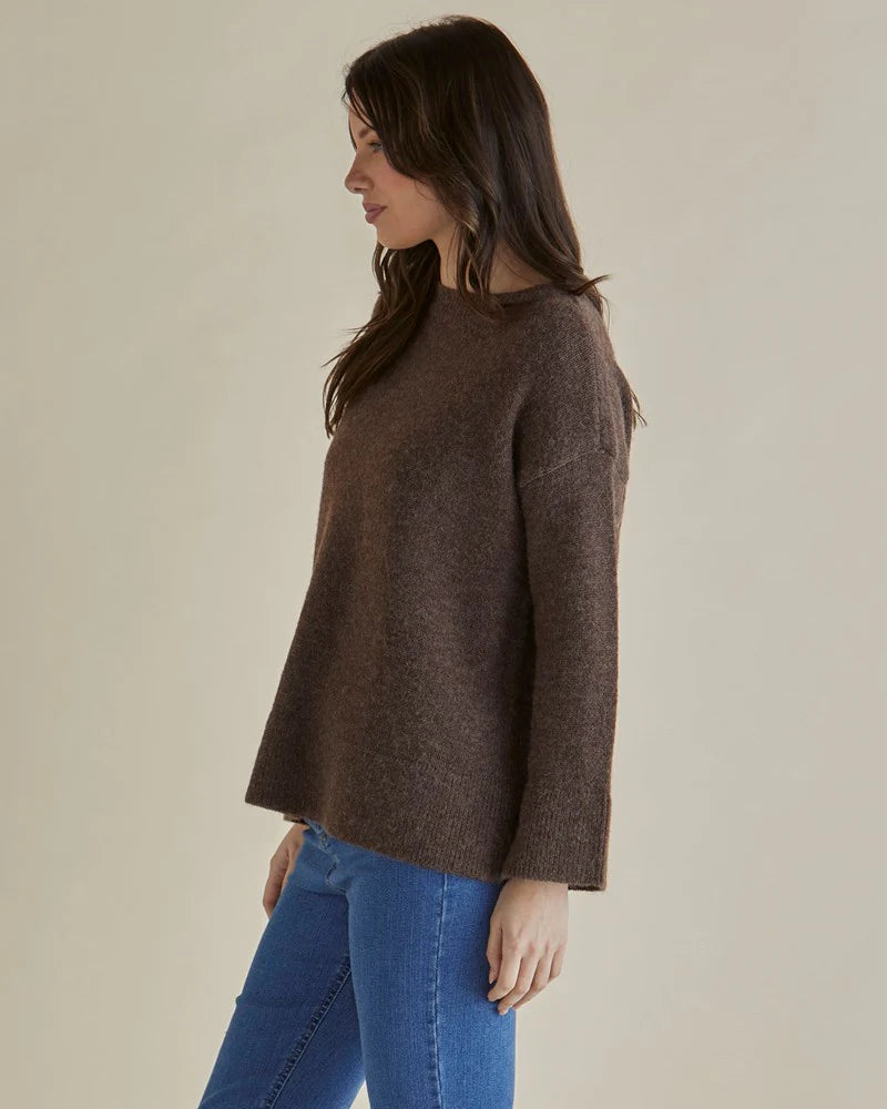 BETTY BASICS EDITH KNIT JUMPER BROWN