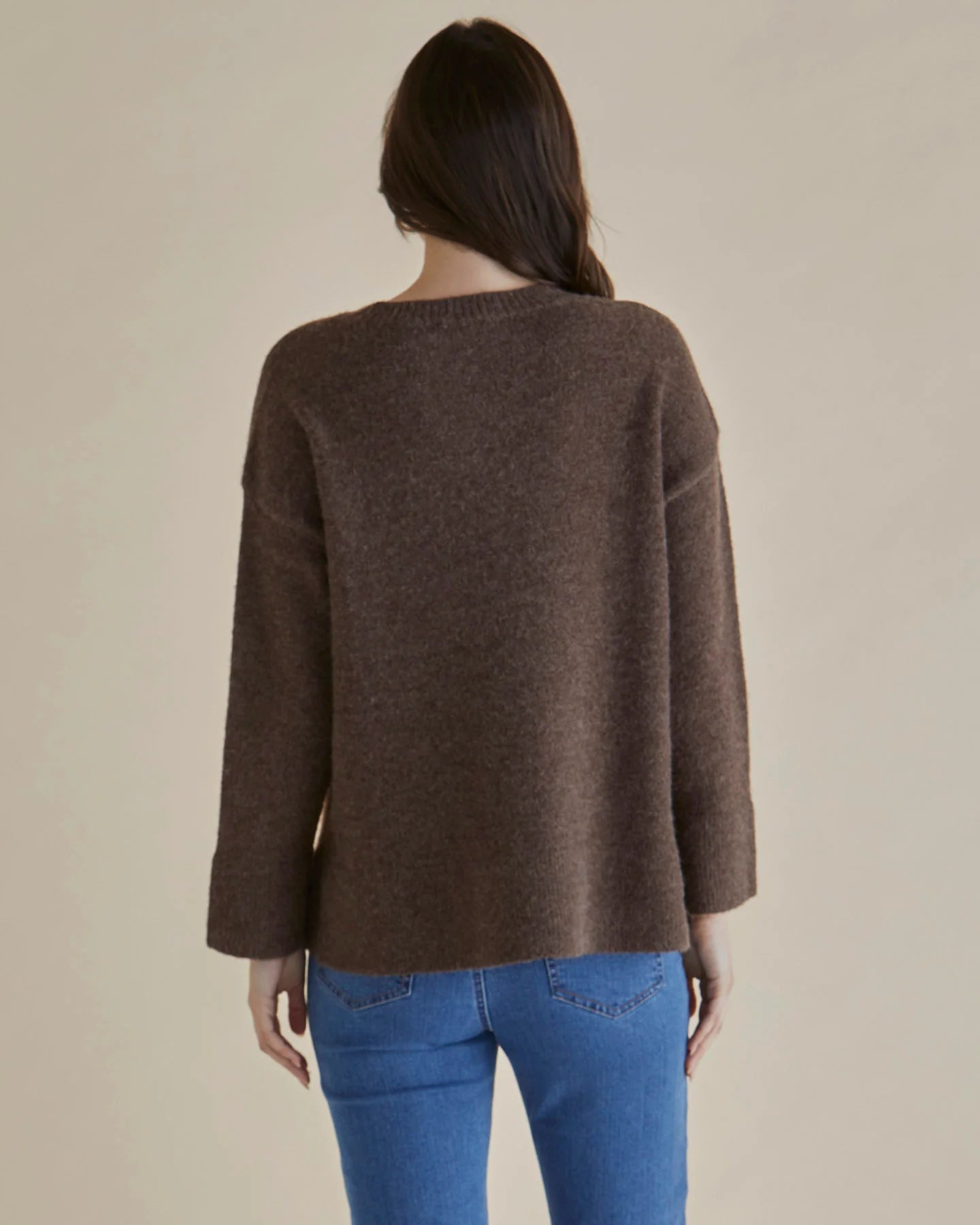 BETTY BASICS EDITH KNIT JUMPER BROWN