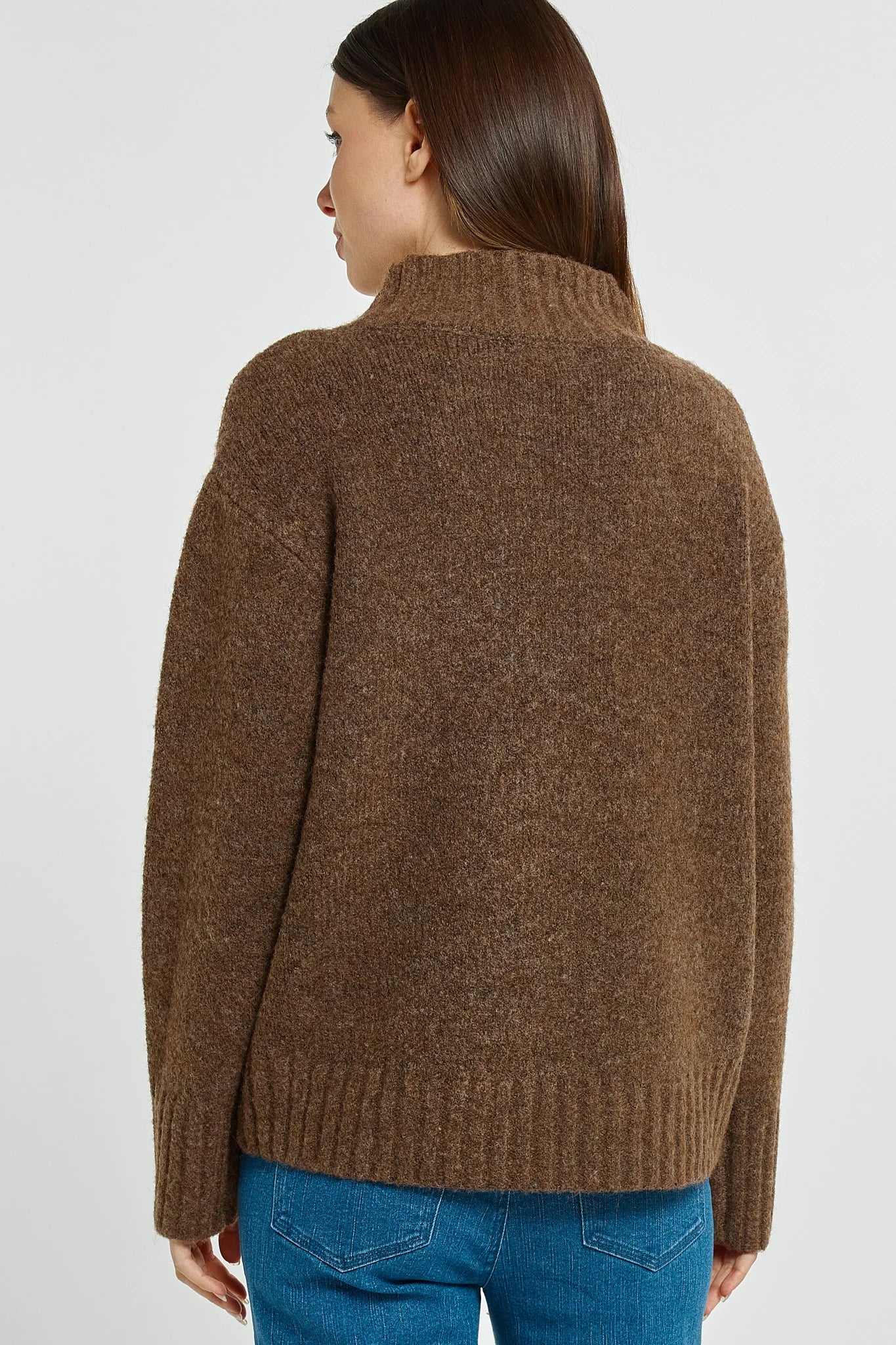 Betty Basics Lola Knit Jumper | Chocolate Brown