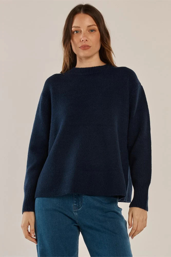 Betty Basics Camryn Knit Sweater | Navy