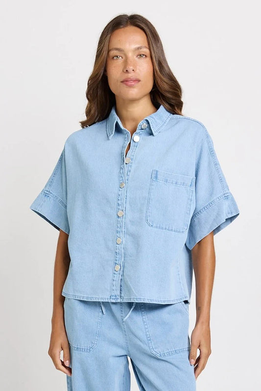 Betty Basics Dawn Denim Shirt | Medium Wash