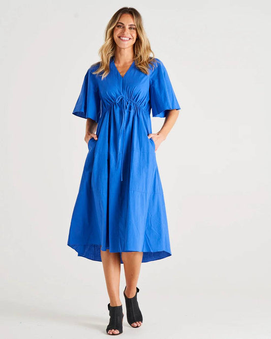 BETTY BASICS CORA DRESS IRIS BLUE