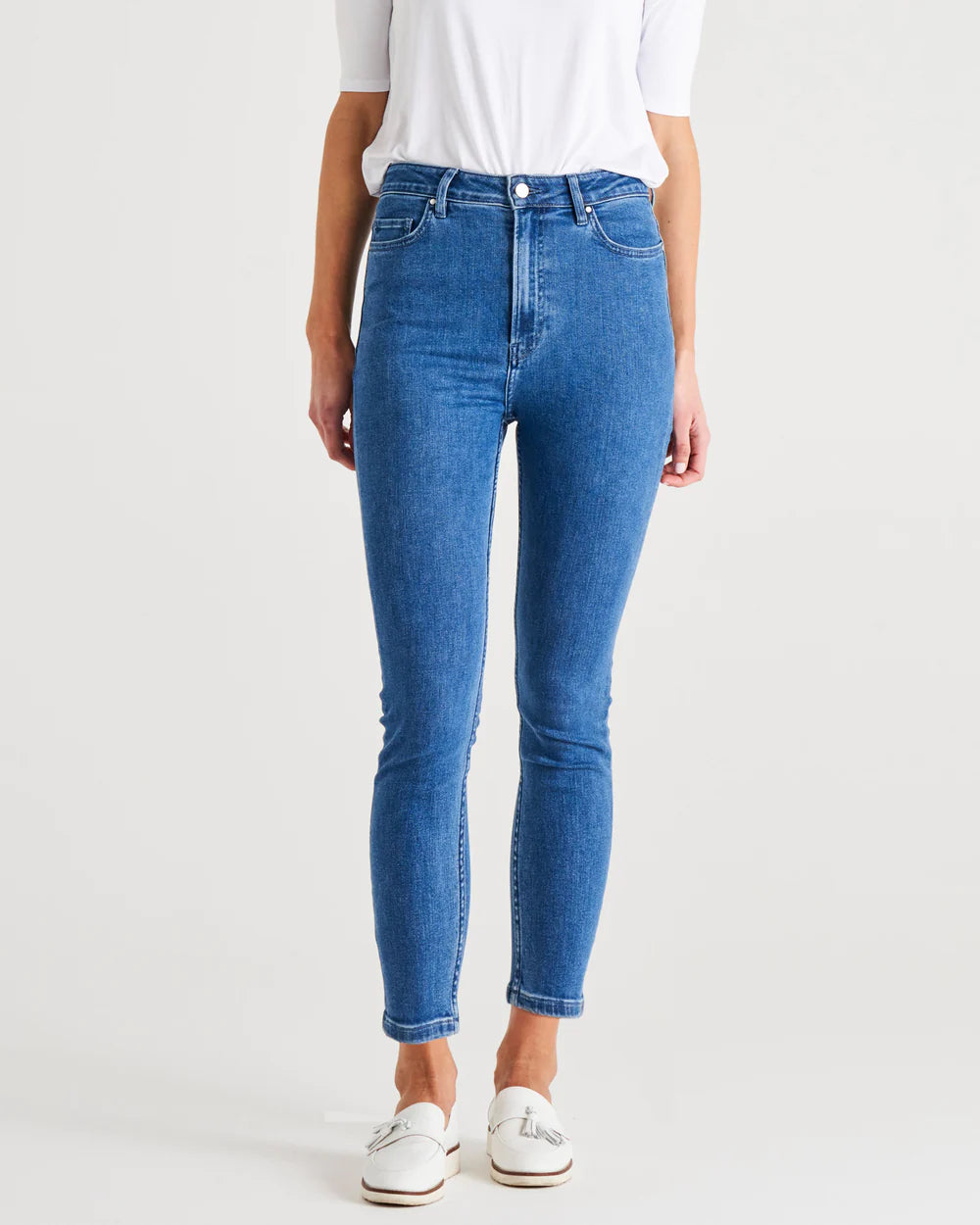 BETTY BASICS BETTY ESSENTIAL JEANS VINTAGE BLUE