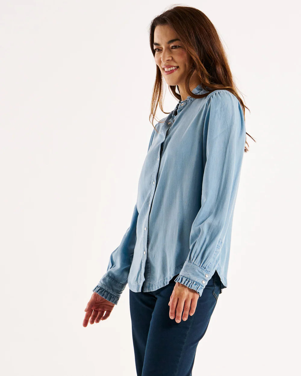 BETTY BASICS BELGIUM LYOCELL BLOUSE LIGHT VINTAGE