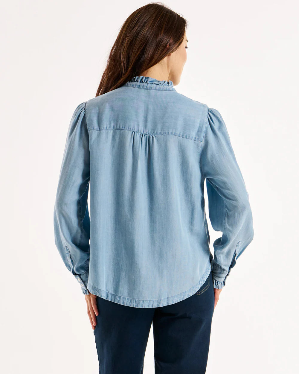 BETTY BASICS BELGIUM LYOCELL BLOUSE LIGHT VINTAGE