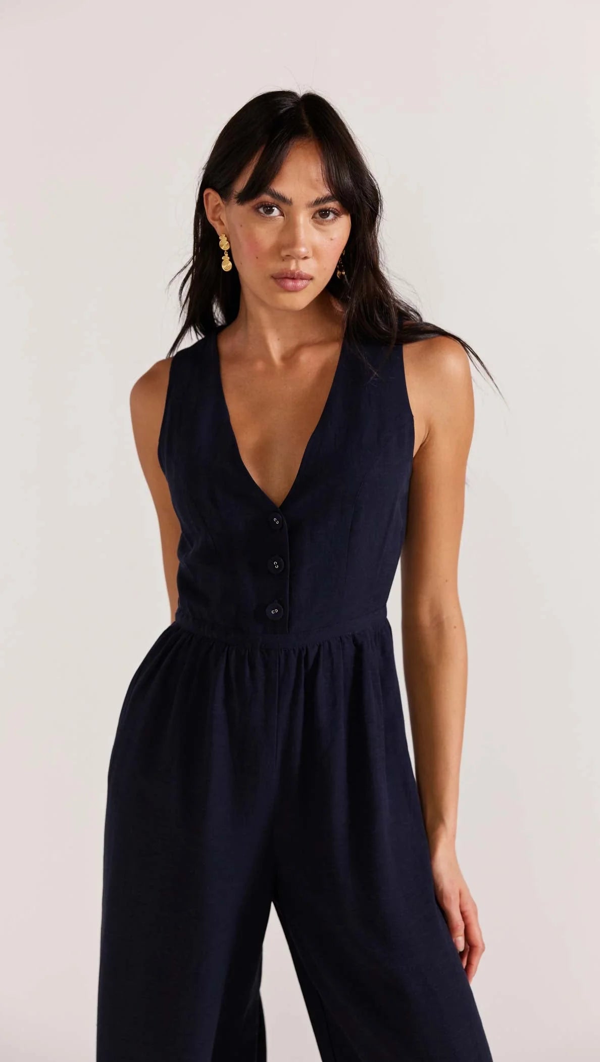 STAPLE THE LABEL ELYSIA JUMPSUIT NAVY