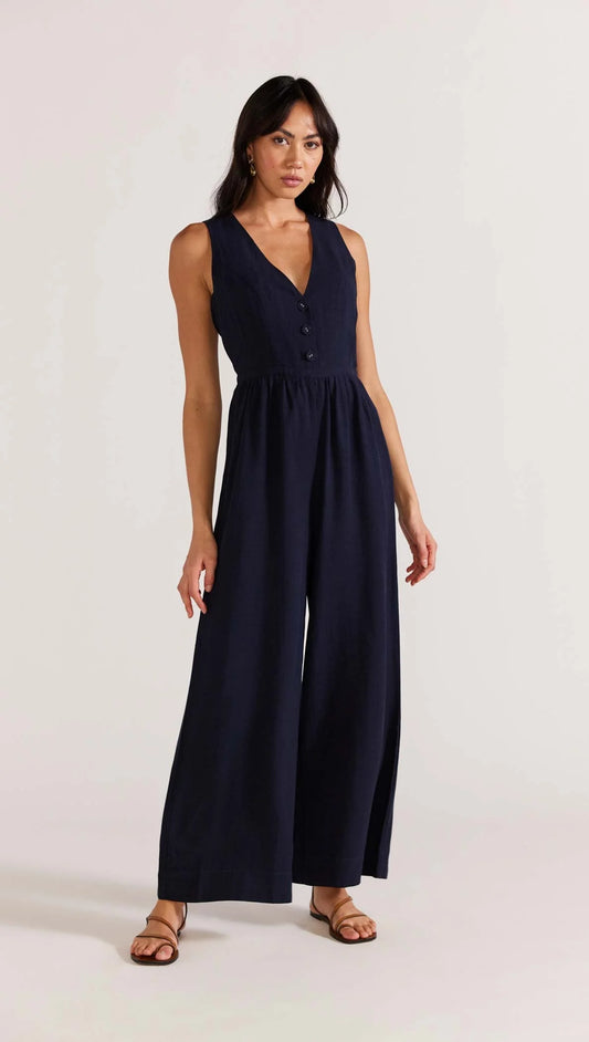 STAPLE THE LABEL ELYSIA JUMPSUIT NAVY