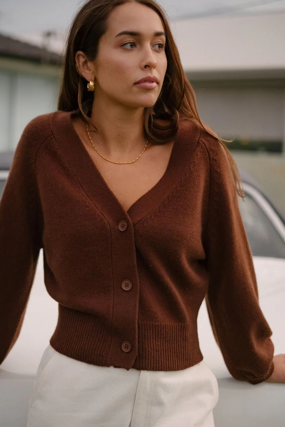 TITCHIE COLLIDE CARDI COFFEE