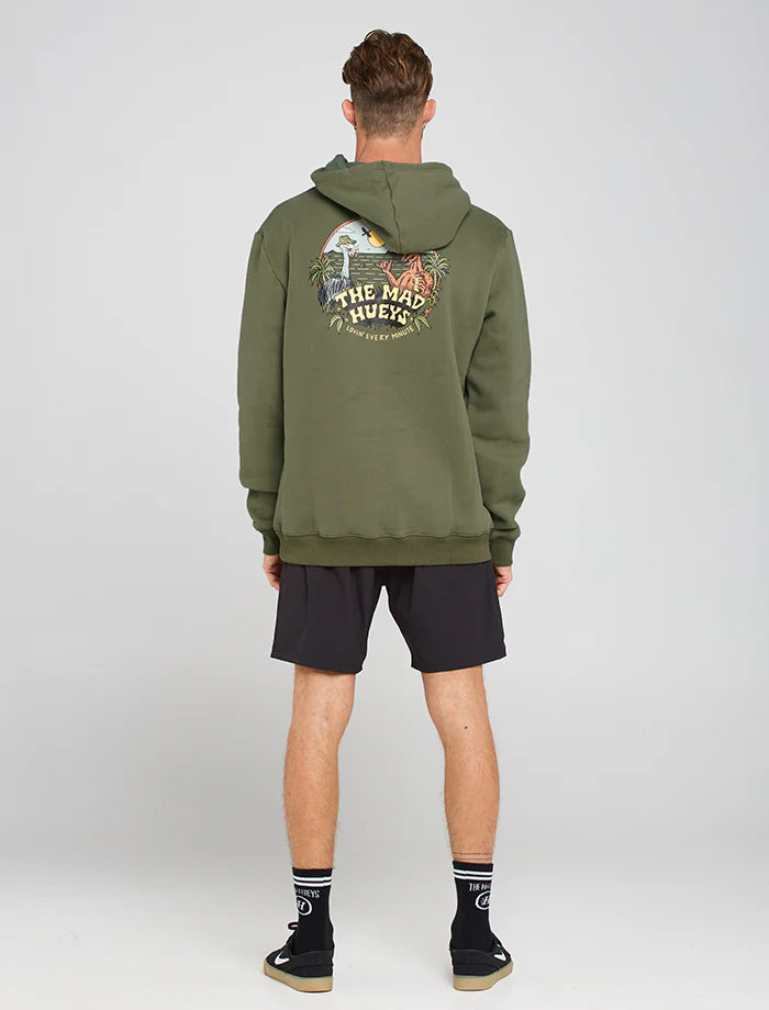 THE MAD HUEYS STILL LOVING EVERY MINUTE PULLOVER OLIVE