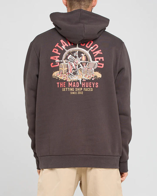 THE MAD HUEYS CAPTAIN COOKED PULLOVER VINTAGE BLACK