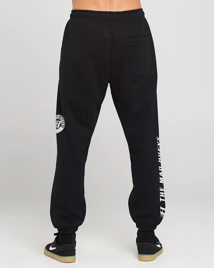 THE MAD HUEYS HUEYS H SERIES REGULAR TRACKPANT BLACK