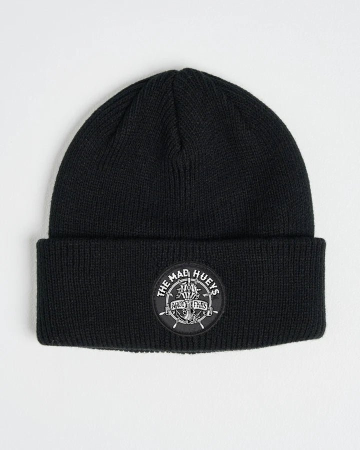 The Mad Hueys Chain Fkrs Relaxed Beanie | Black