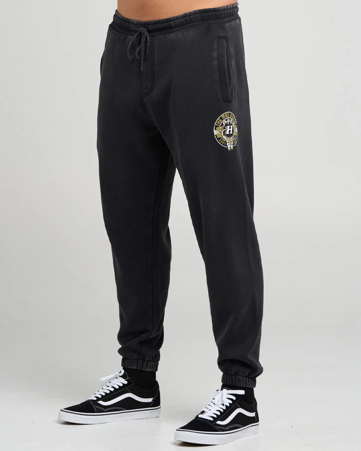 The Mad Hueys Surf Hueys Track Pant | Washed Black