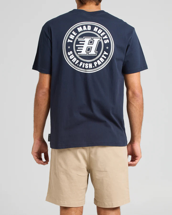 THE MAD HUEYS H SERIES SS TEE NAVY