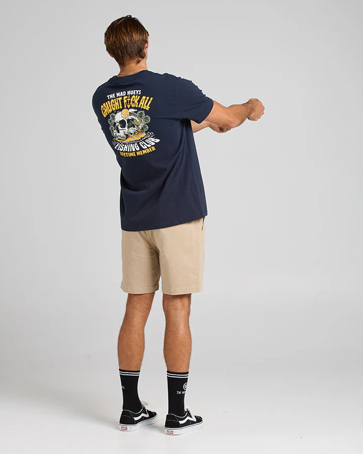 THE MAD HUEYS CAUGHT FK ALL SS TEE NAVY