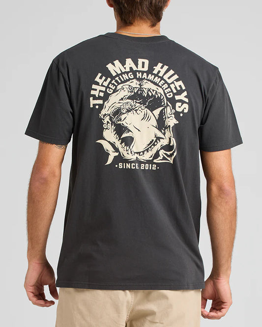 THE MAD HUEYS GETTING HAMMERED SS TEE VINTAGE BLACK