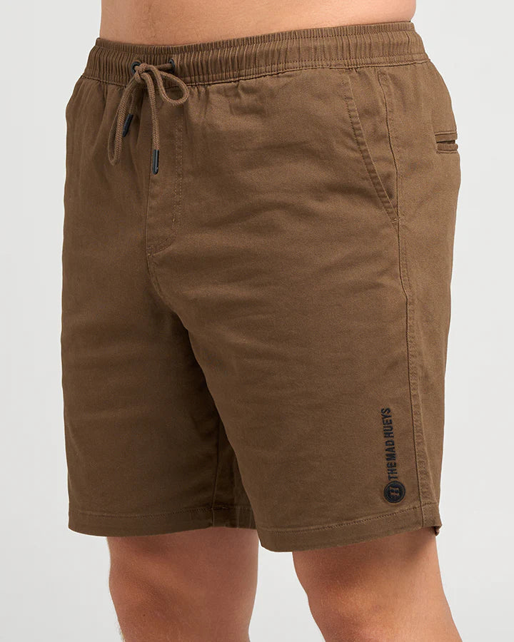 The Mad Hueys Stranded 18" Chino Short | Walnut