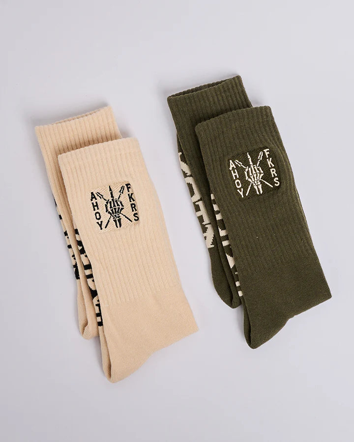 The Mad Hueys Ahoy Fkrs Storm 2 Pack Socks Multi