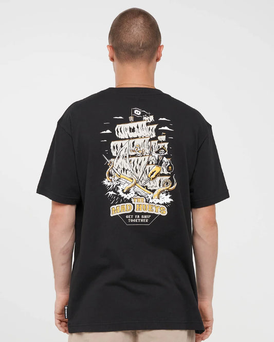 The Mad Hueys Get Ya Ship Short Sleeve Tee | Black