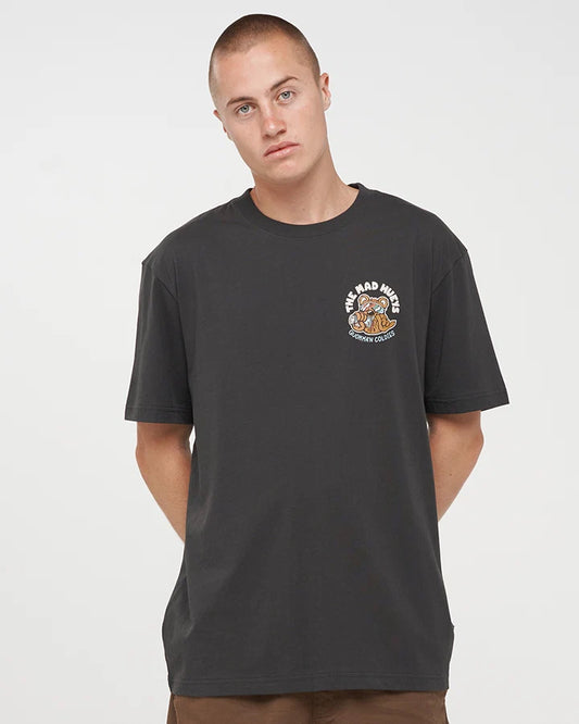 The Mad Hueys Quokkan Coldies Short Sleeve Tee | Vintage Black