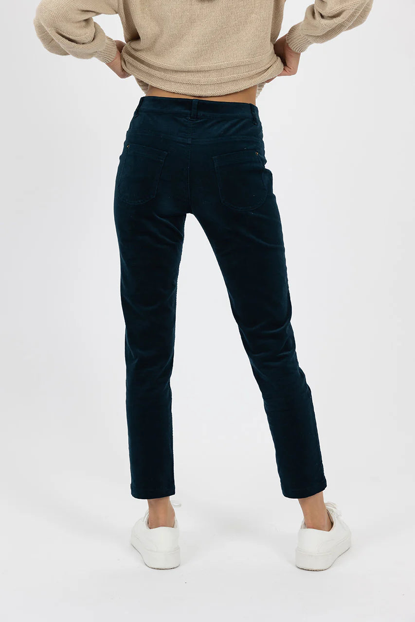 HUMIDITY QUEEN CORD JEAN SEA GREEN