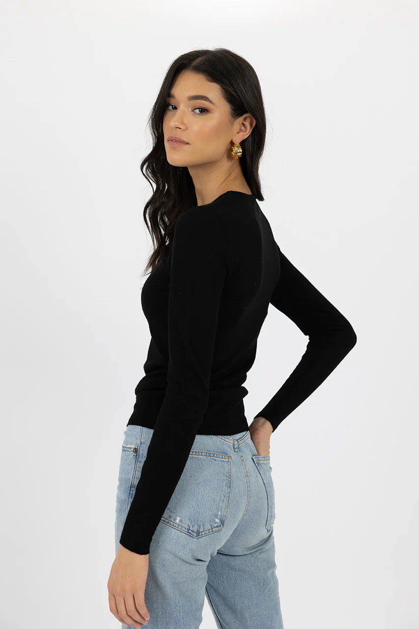 HUMIDITY DAKOTA TOP BLACK